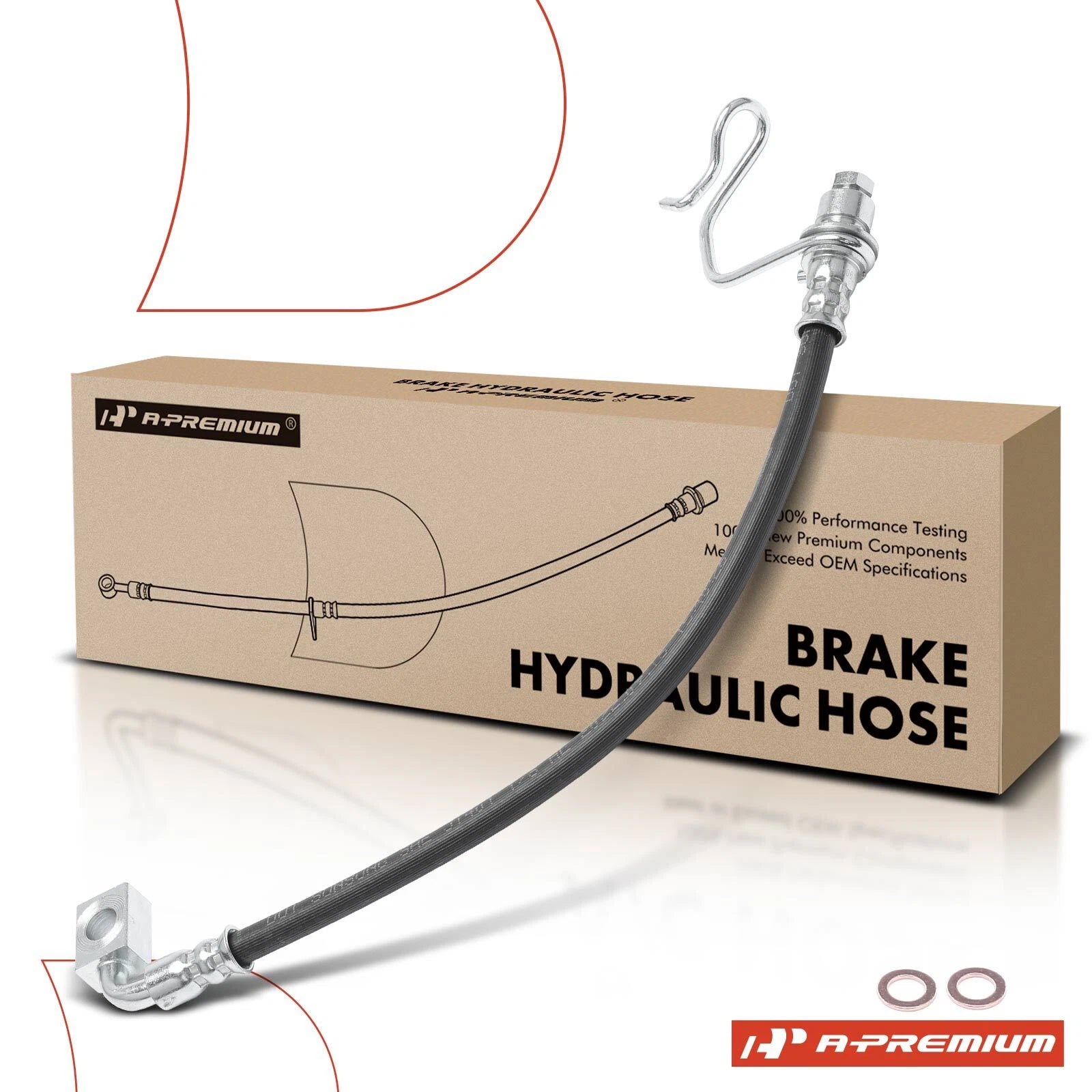 Rear Left Brake Hydraulic Hose for Jeep Liberty (2008–2012)