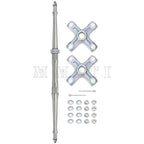 Rear Axle Shaft with Wheel Hub Nuts for Yamaha Warrior 350 YFM350X (1987–2004)