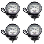 4X 27W Round Spot Beam LED Off Road Lights 12V 24V Universal