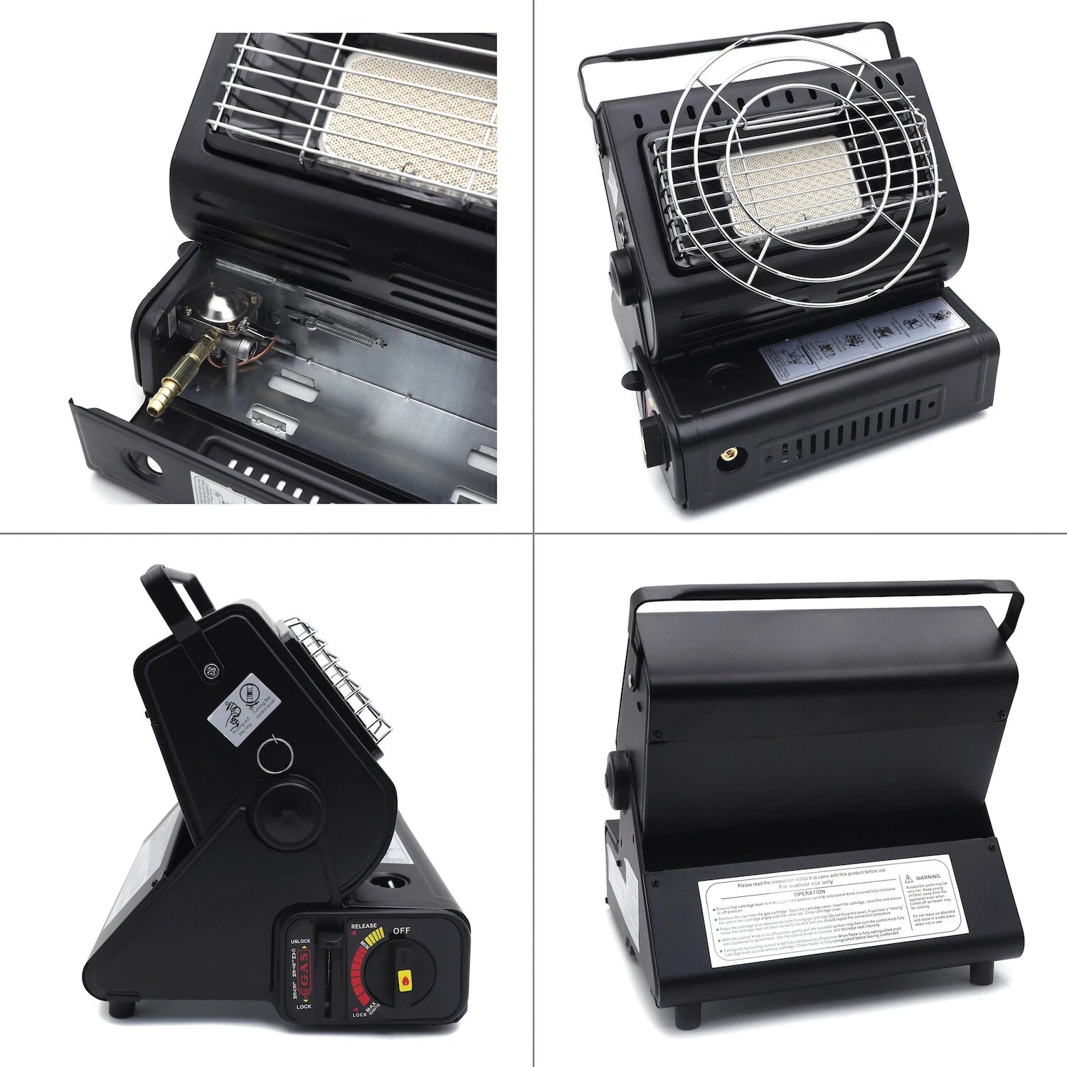 Butane LP Gas Ceramic Heater Burner for Camping Stove (Universal)