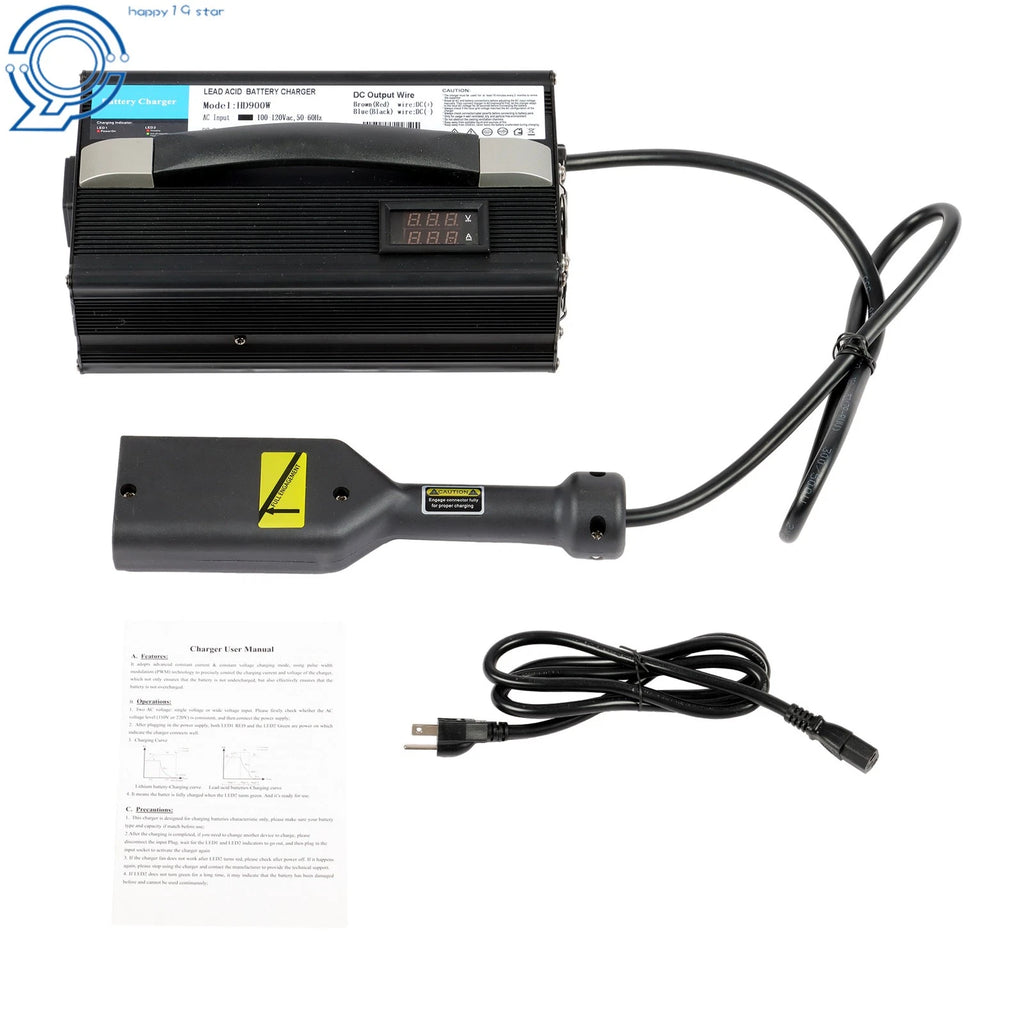 36V 20A Battery Charger for EZGO TXT Golf Cart (1996–Present)