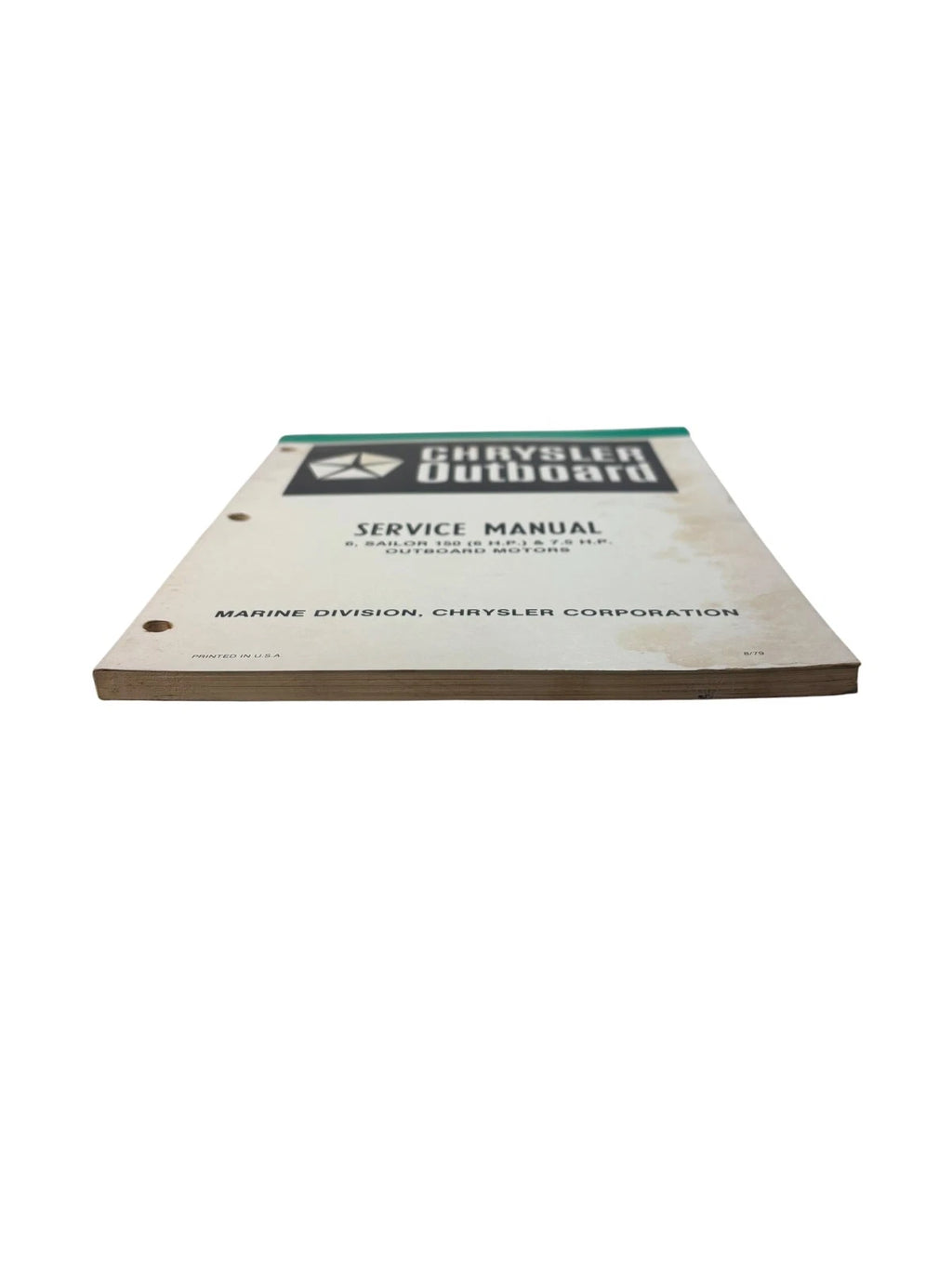 Service Manual for Chrysler Outboards OB3433, Sailor 150, 6/7.5 HP