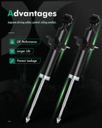 Set of 2 Rear Shocks Struts Assembly for Honda Civic (2001–2005) & Acura EL (2001–2003)
