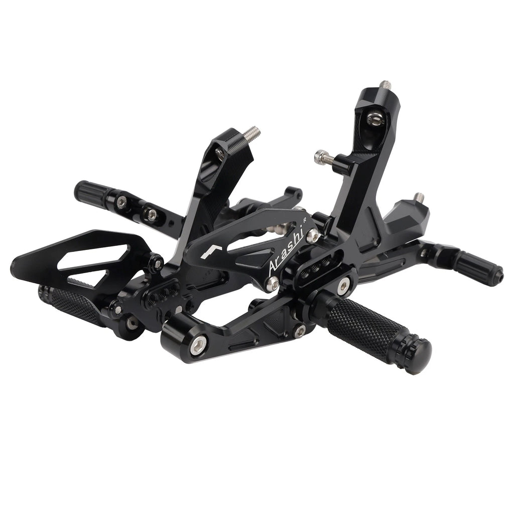 Adjustable Rearset for BMW S1000RR (2019–2024) - Aluminum Black