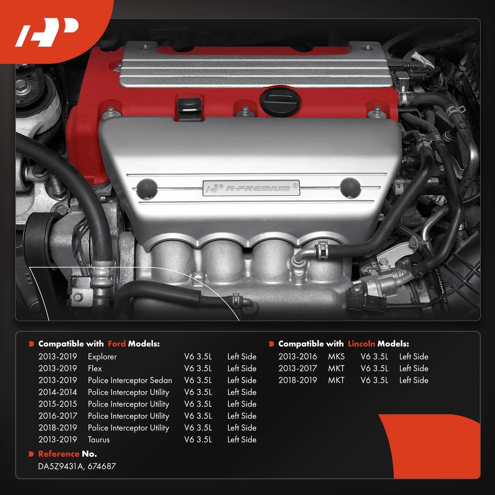 Exhaust Manifold with Gasket for Ford Explorer Taurus Flex