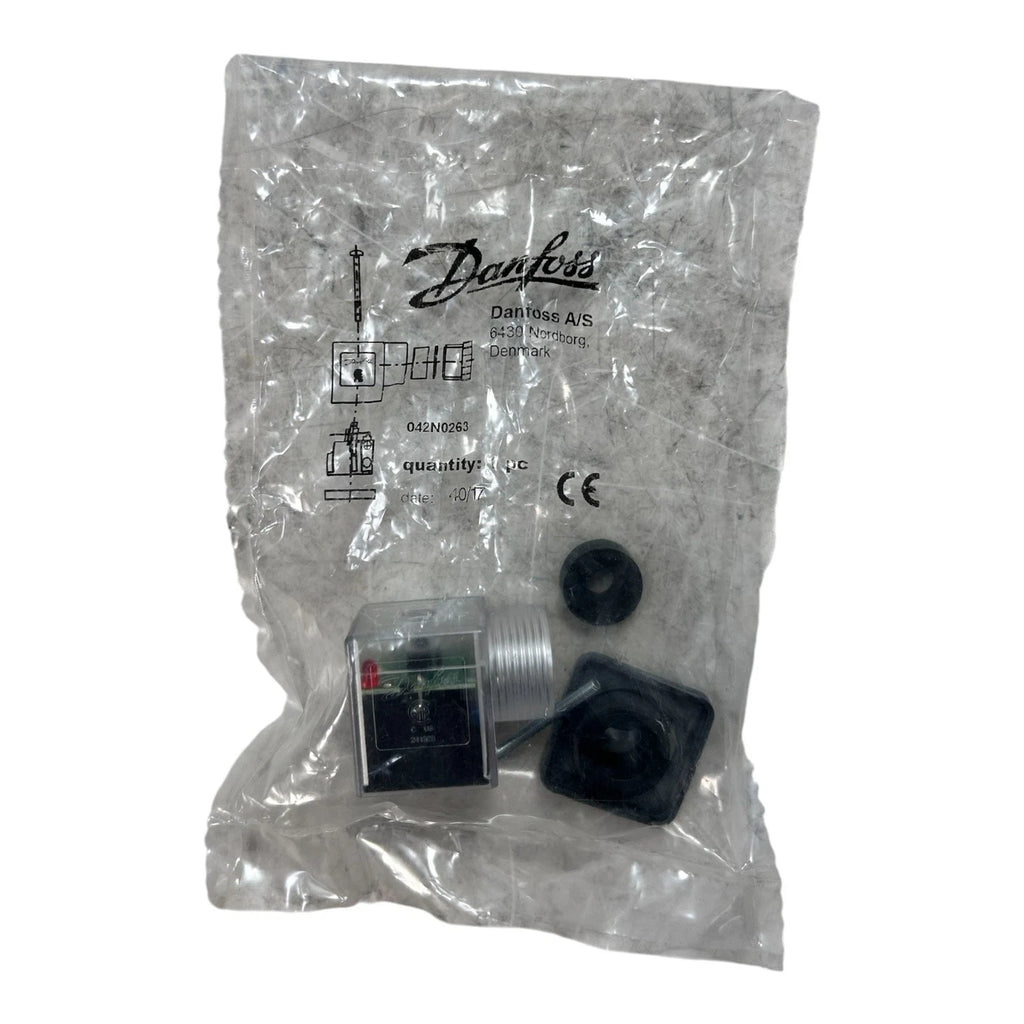 Solenoid Coil 24V 9W with Cable Socket Plug for Danfoss 042N0843