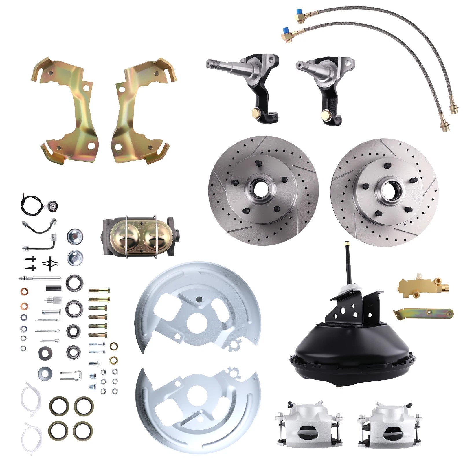 Front Power Disc Brake System for Chevy Nova X-Body (1968–1974)