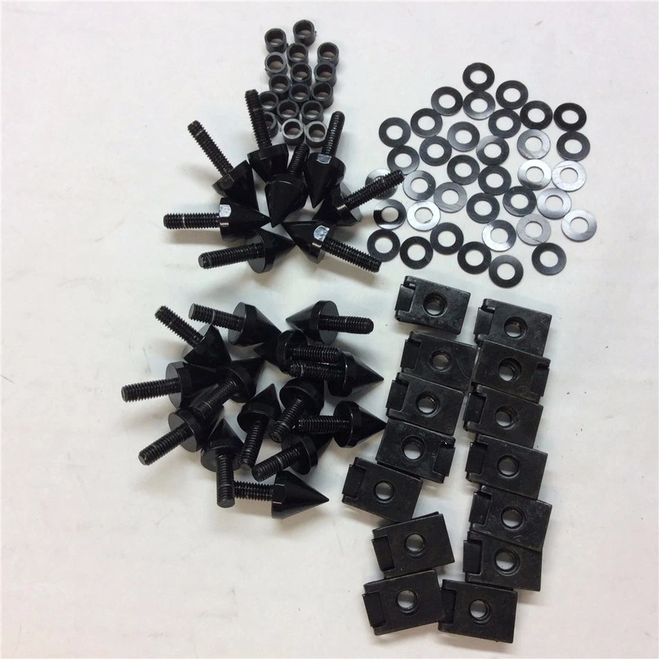 Spike Fairing Bolts for Yamaha YZF R1 (2000–2001) - Black