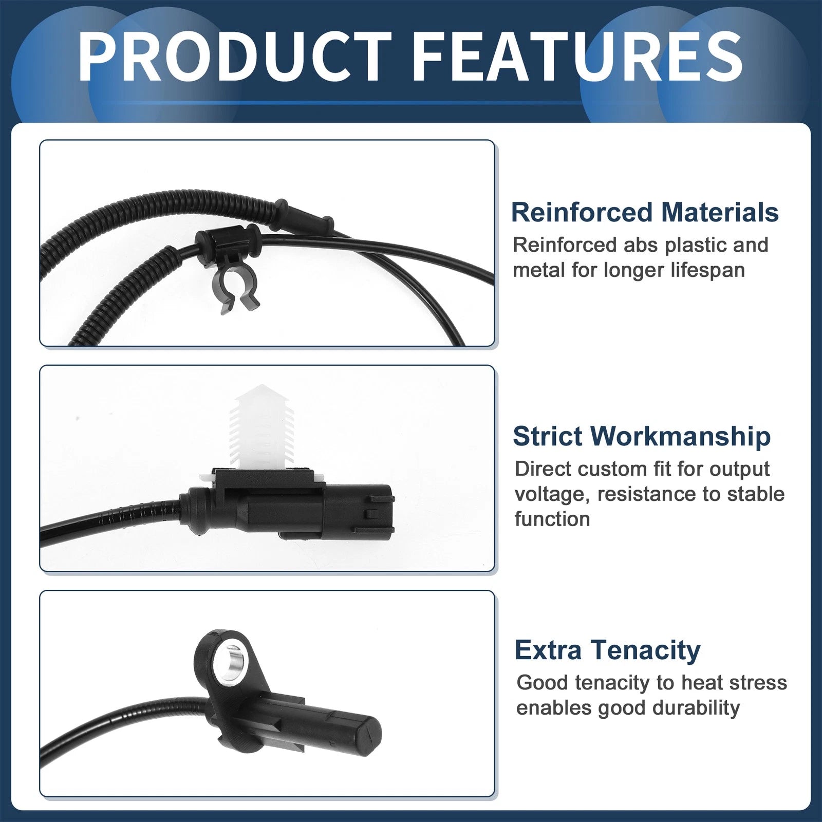 ABS Wheel Speed Sensor No.BL3Z2C190D for Ford F-150 (2011–2014) Rear Left