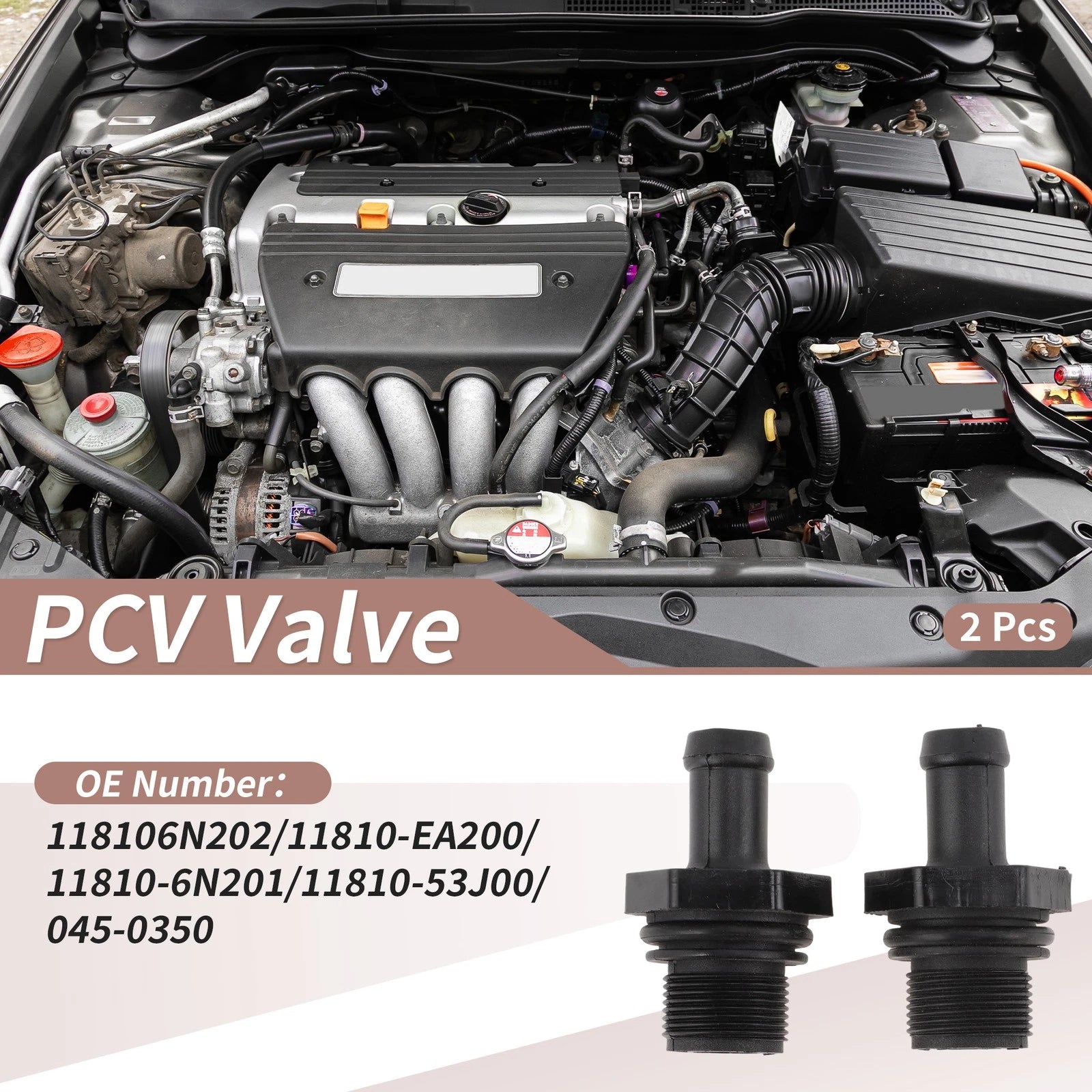 Set of 2 PCV Valves for Nissan Altima (2007–2015) 118106N202/11810-EA200