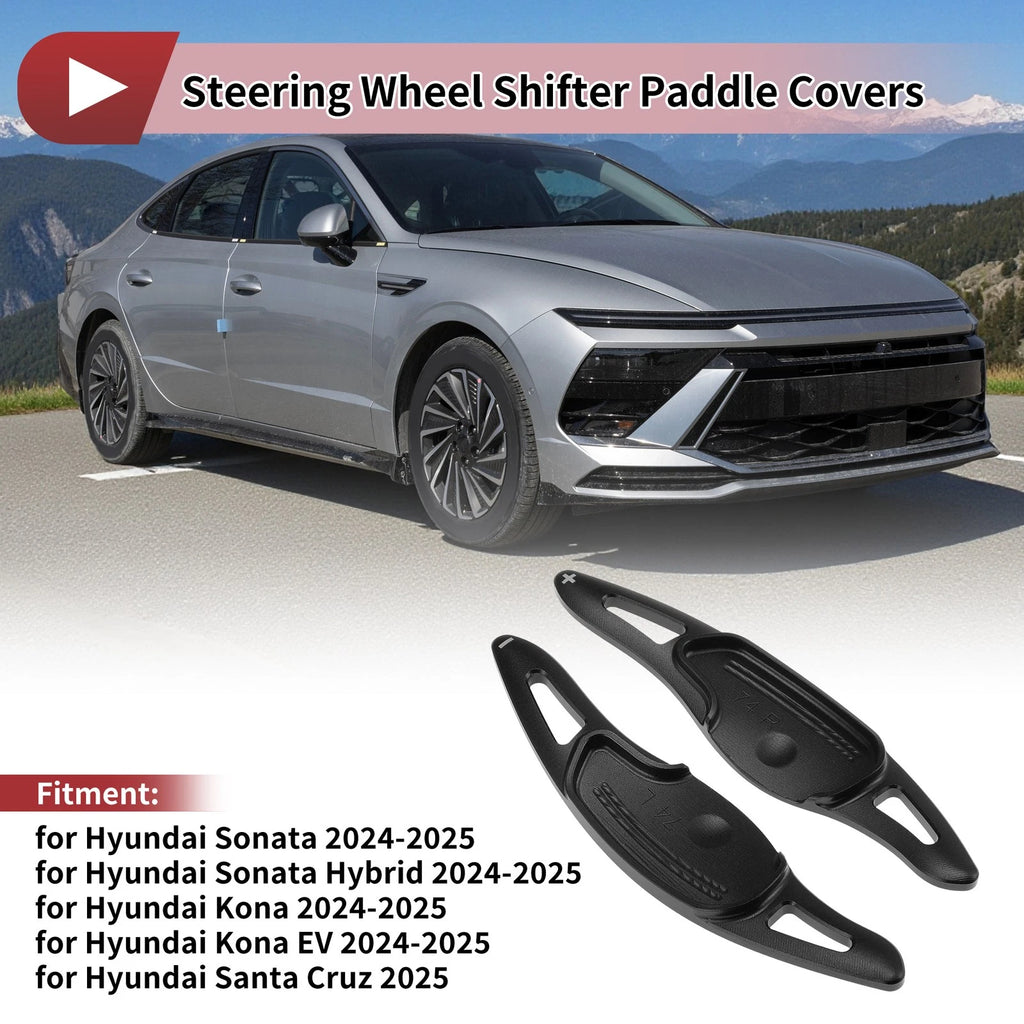 Aluminum Alloy Steering Wheel Shift Paddles for Hyundai Sonata (2024–2025)