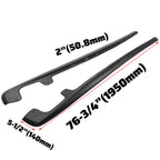 Matte Side Skirts for Corvette C6 (2005–2013) ZR1 Style Rocker Panel Mud Flaps
