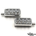 2X Chrome CNC Dominator Cut Shifter Pegs for Harley Tri Glide XG500 750 (2014–2023)