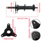 Rear Axle Kit for 6-7 Inch Wheels (40 Inch, 3 Stud Hub)