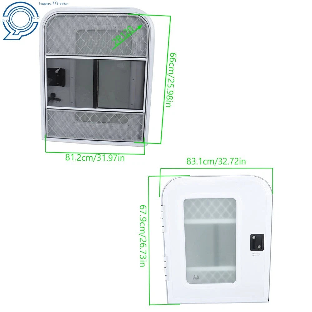 RV Entry Door for Teardrop Trailer (26"W x 32"H)