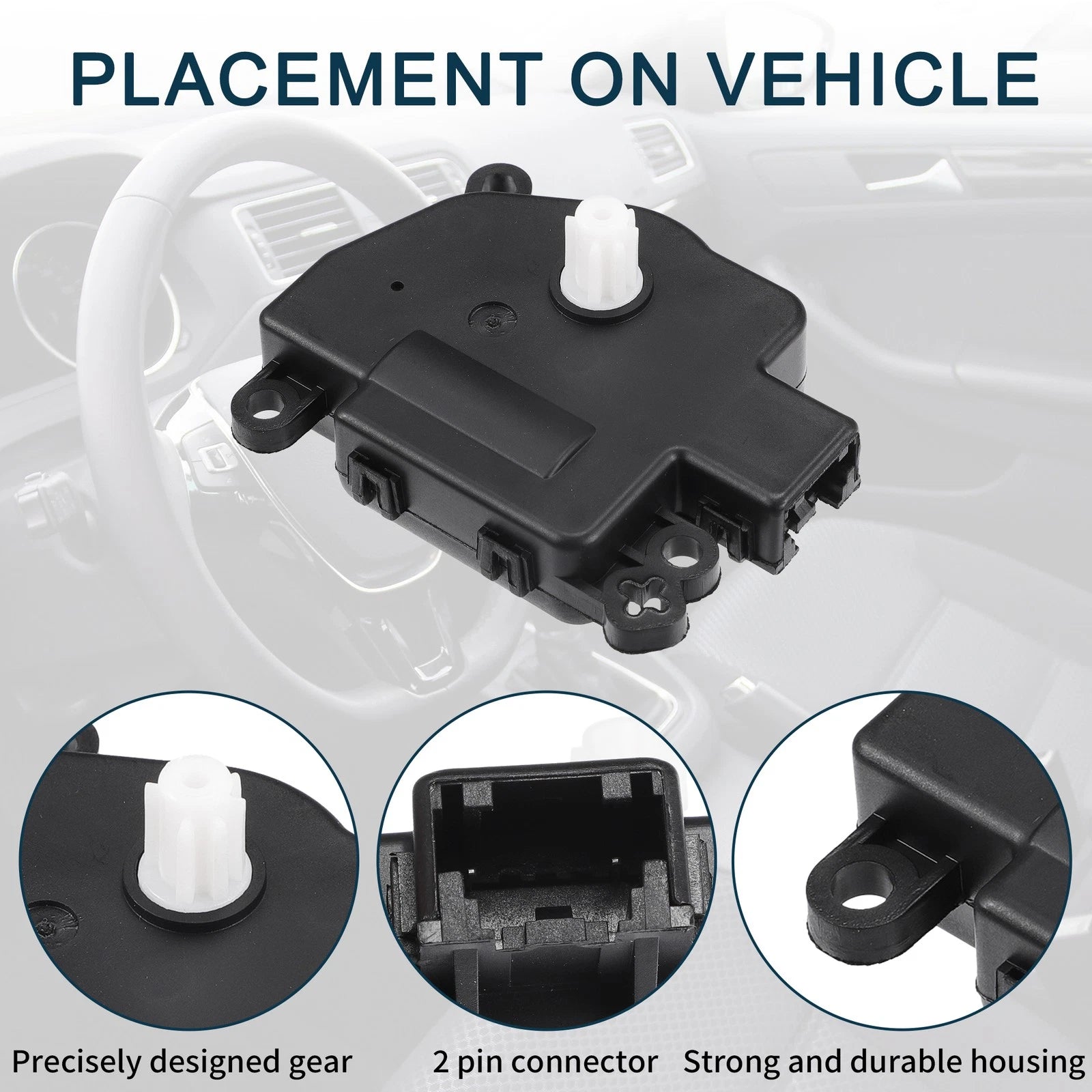 2pcs HVAC Heater Blend Door Control Actuator No.68031977AA for Chrysler 300 (2008)