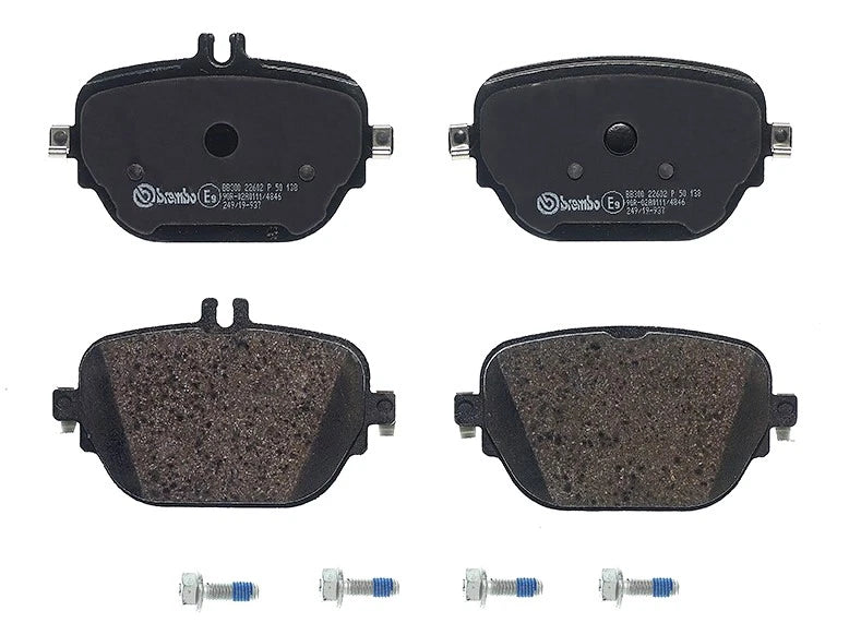 Set of 4 Brembo Rear Low-Met Brake Pads for Mercedes W213 C238 A238 C257