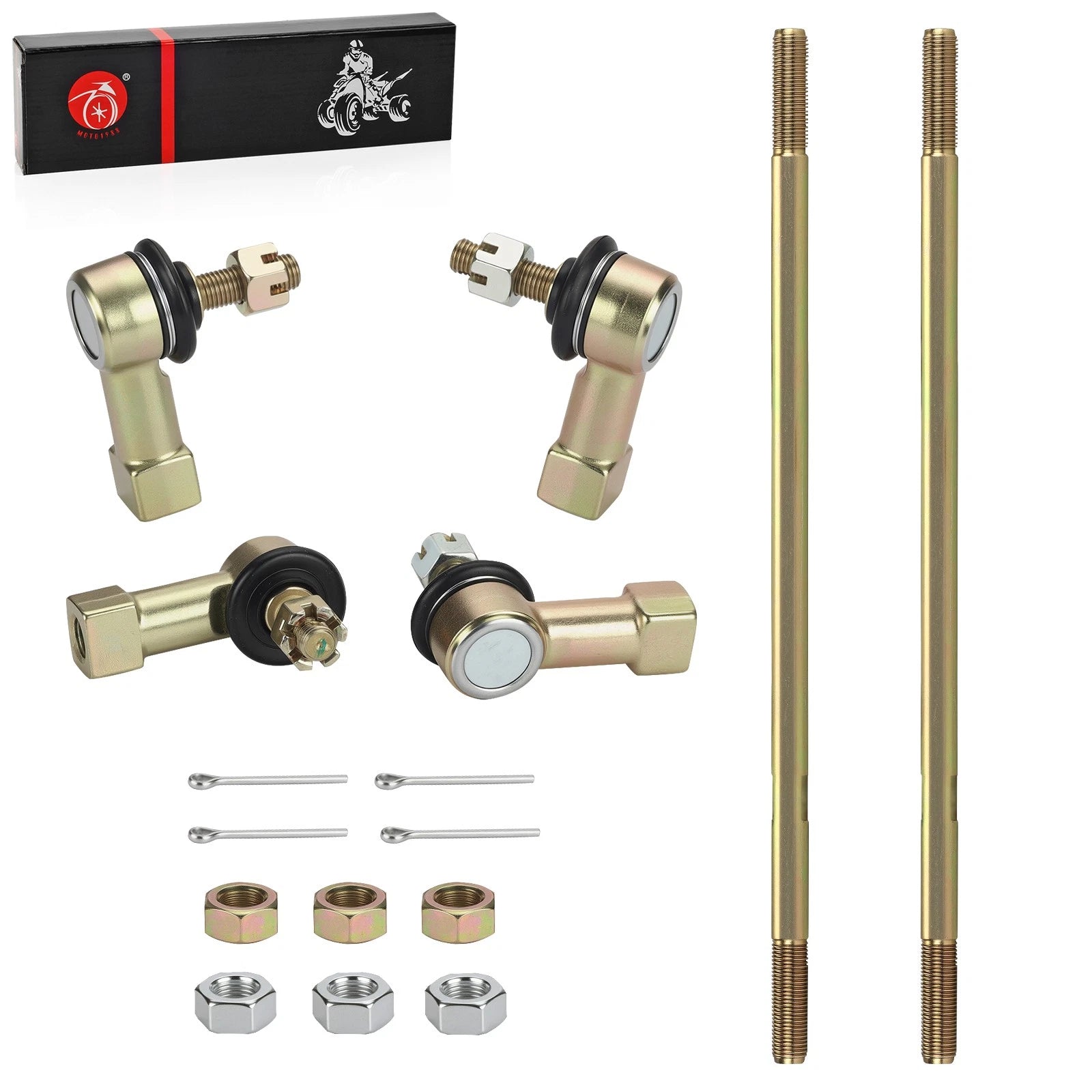 Set of 2 Tie Rods w/ End Kit for Honda TRX450ER (2006–2009, 2012–2014)