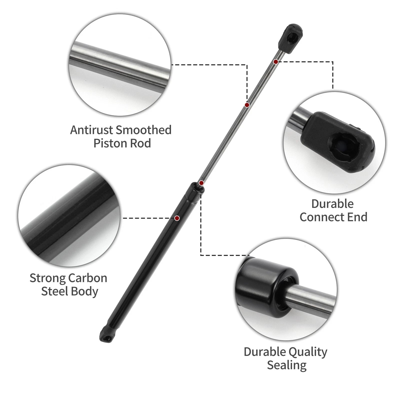 2X Rear Hatch Lift Supports Struts for Kia Rio (2012–2017)