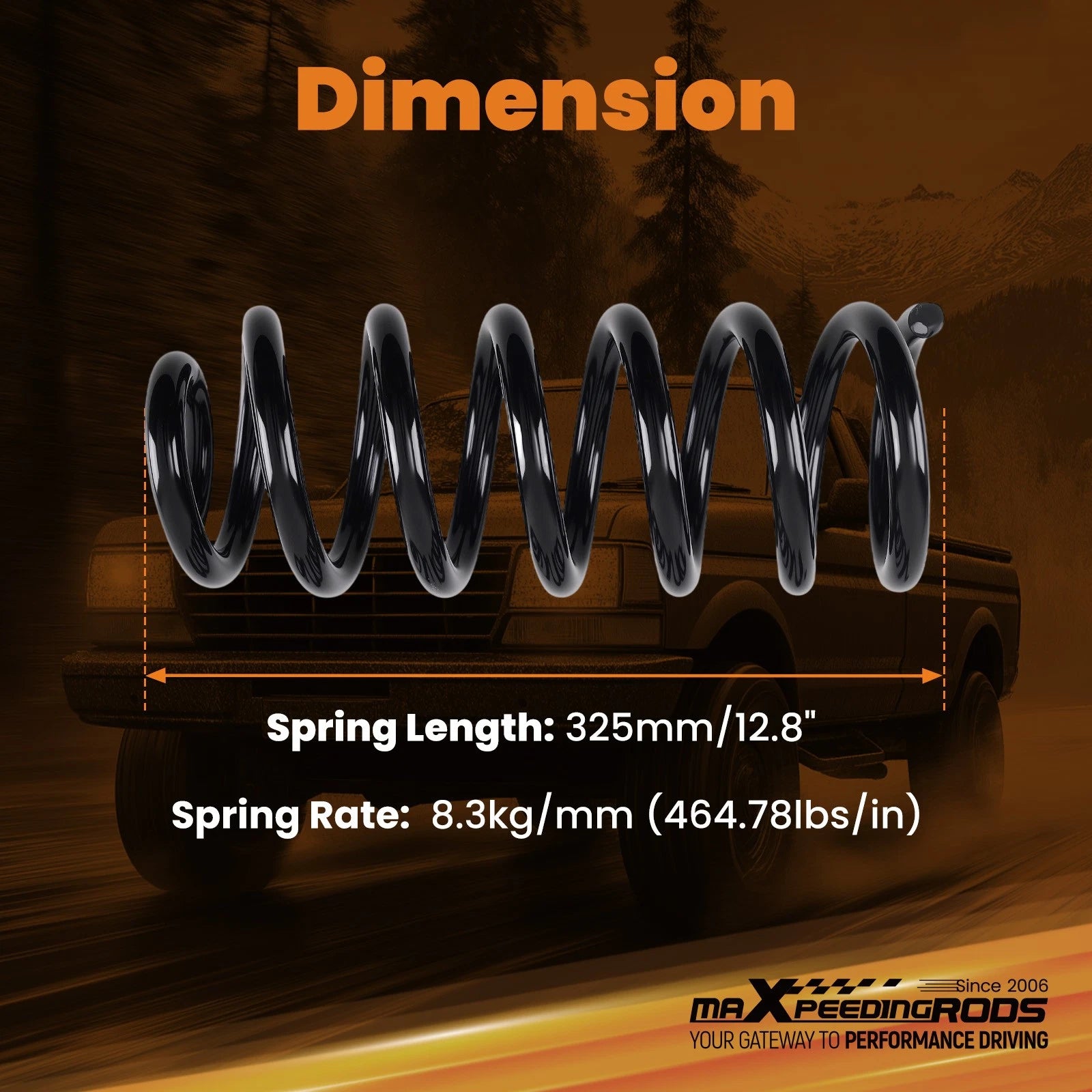 2" Lowering Front Coil Springs for Ford Ranger/Mazda B-Series (1989–1997)
