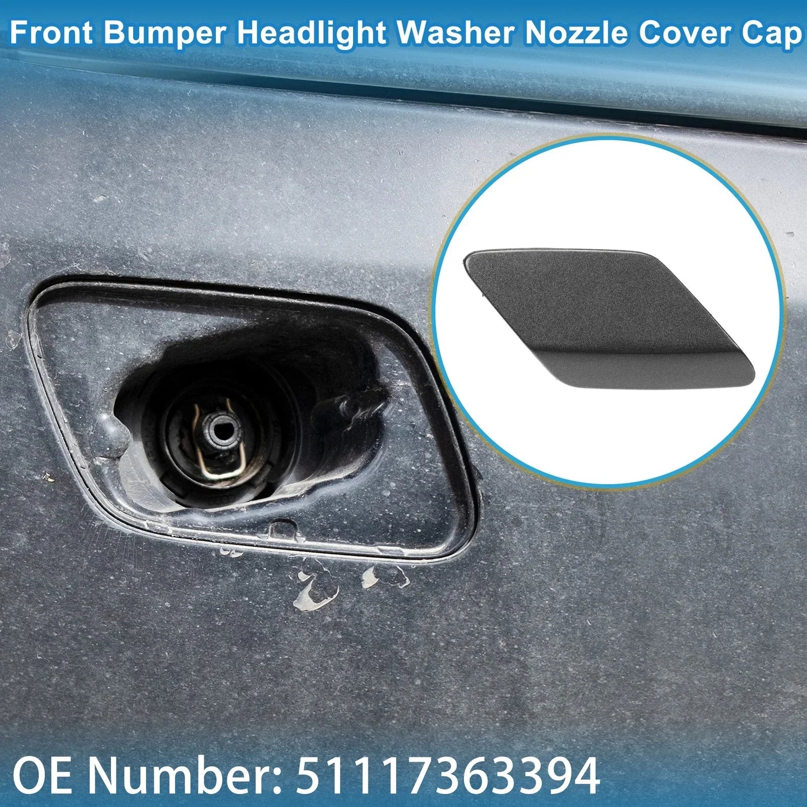 Front Right Washer Nozzle Cover Cap for BMW 428i (2014-2016)