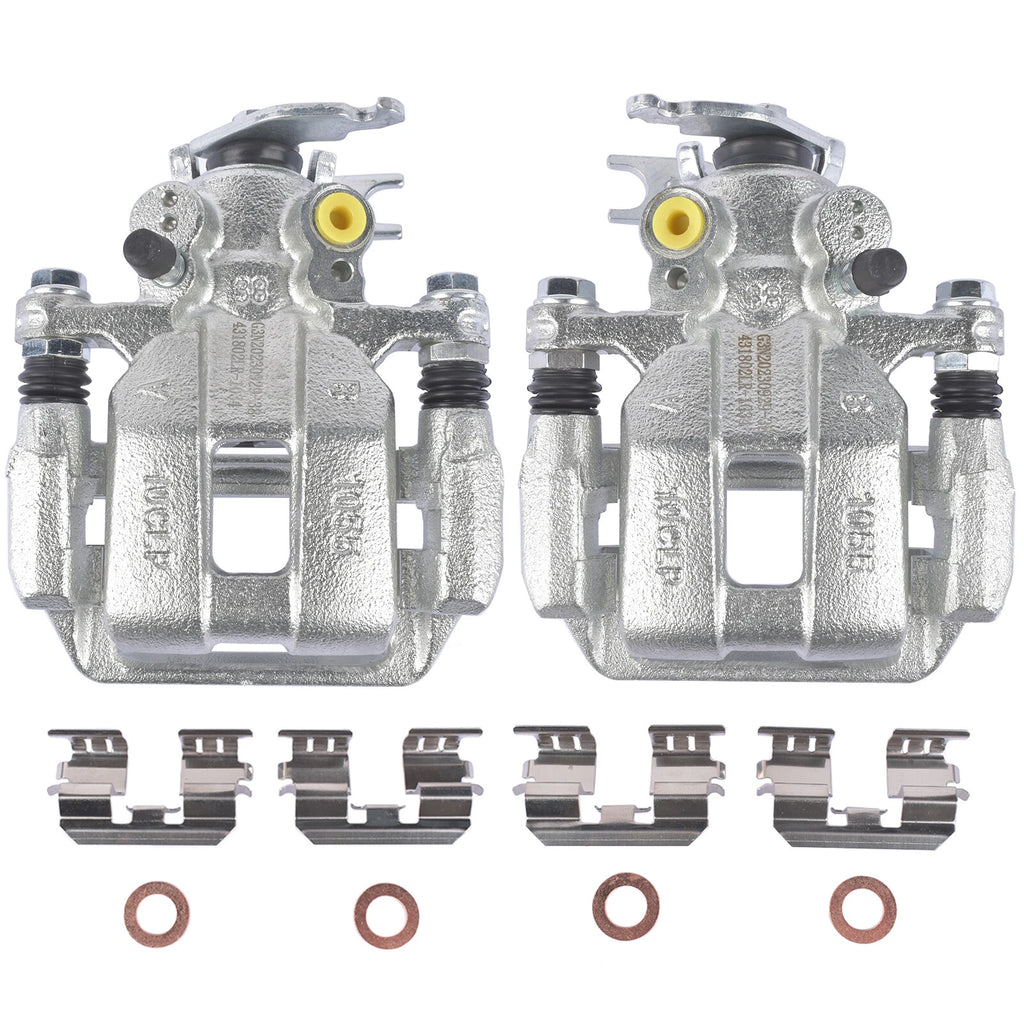 Set of 2 Rear Brake Calipers + Bracket for Honda Accord (2008–2012)