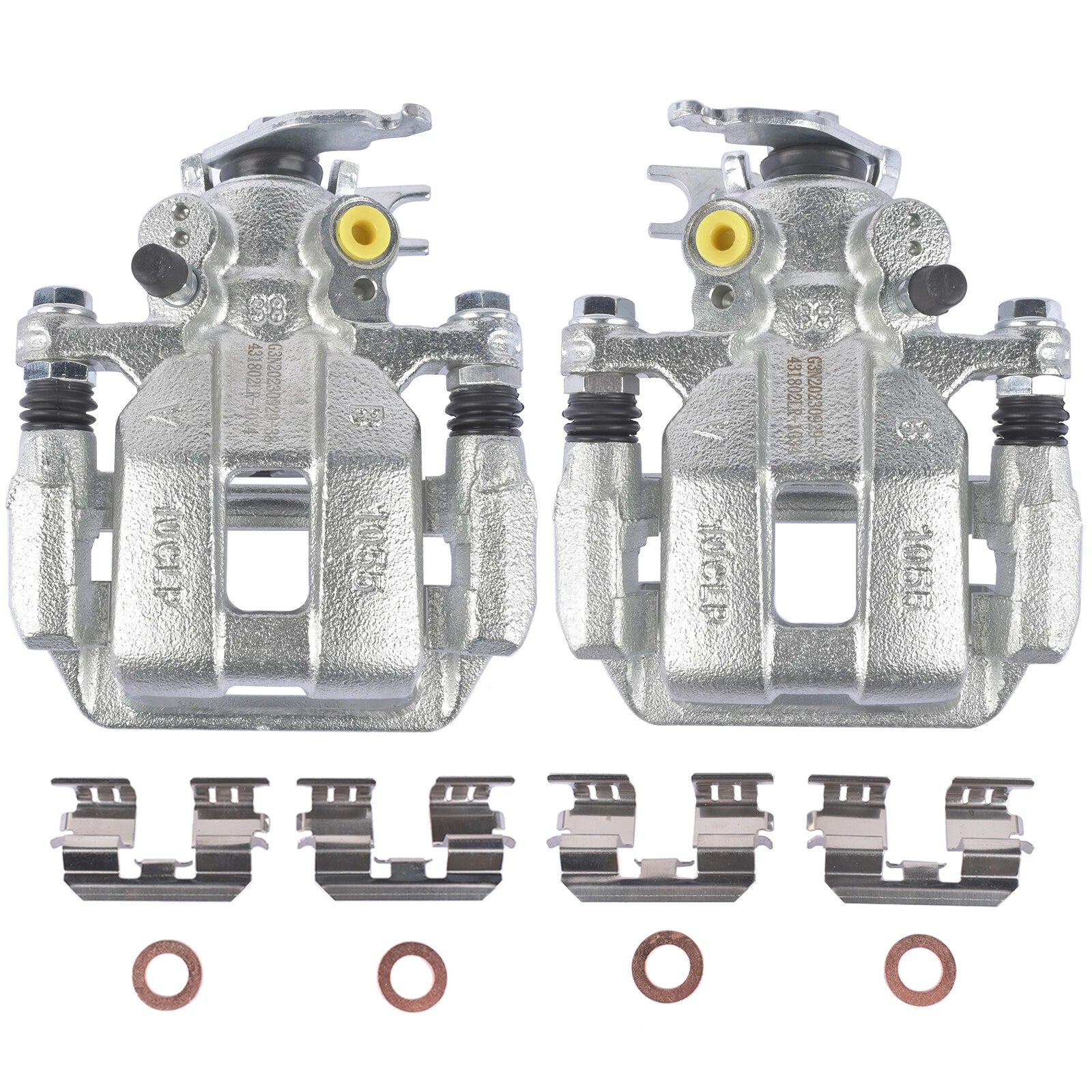 Set of 2 Rear Brake Calipers + Bracket for Honda Accord (2008–2012)