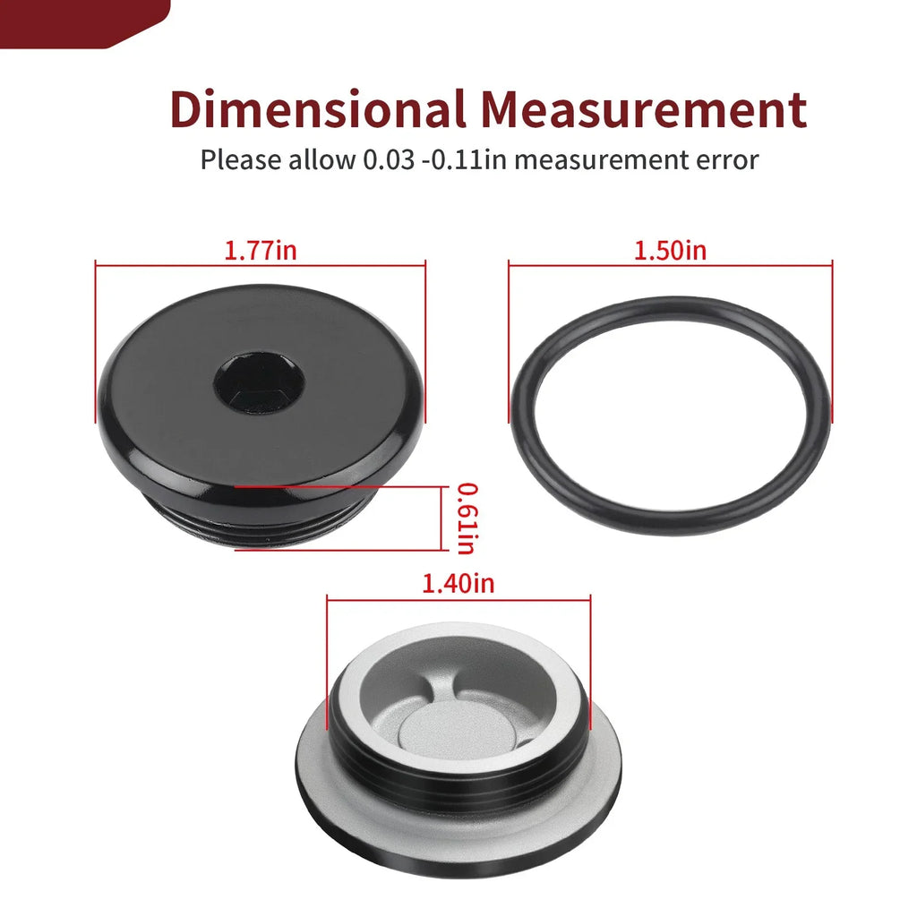 Black Crankcase Plug & O Ring for Suzuki GSX-S1000/750/750Z
