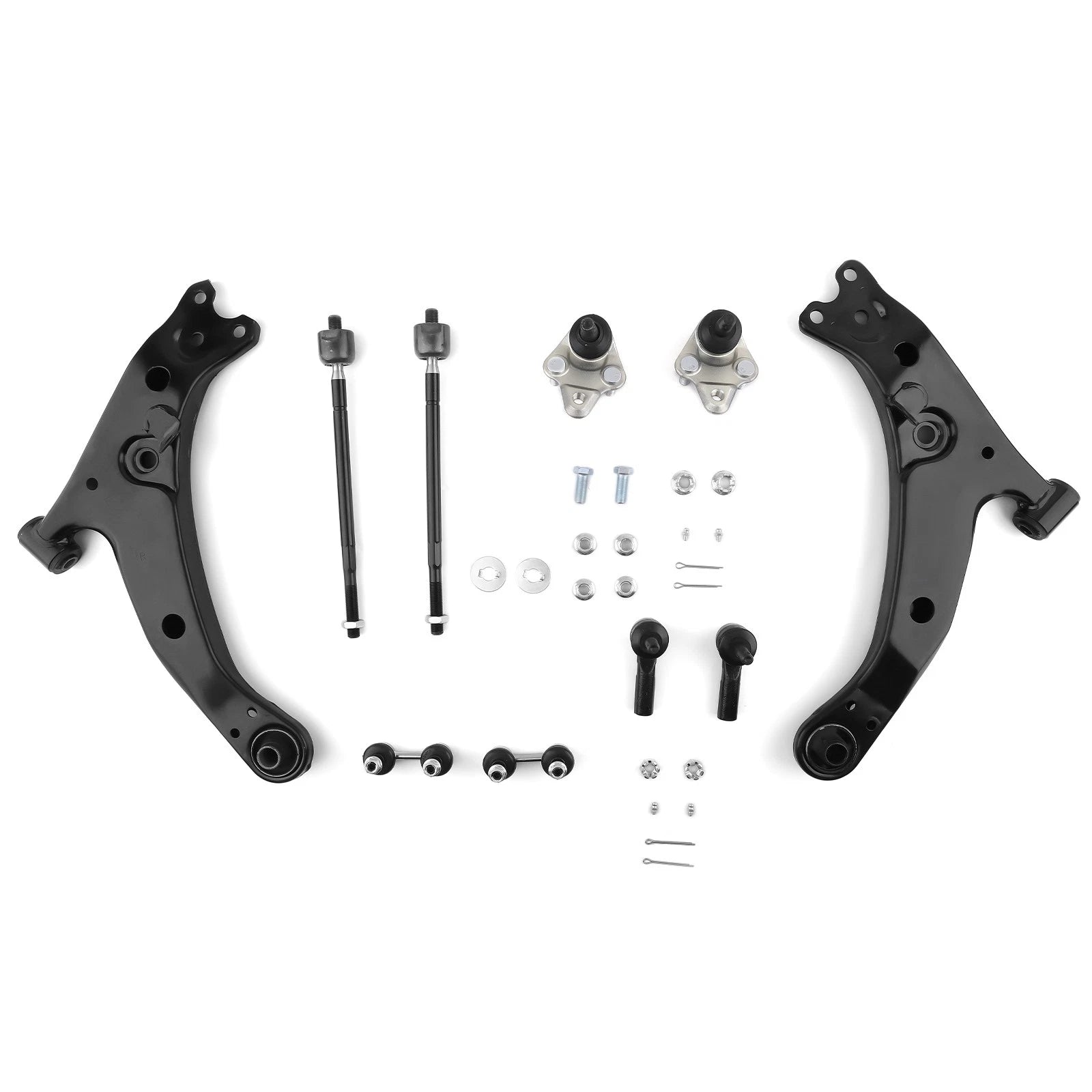 10x Front Lower Control Arms Ball Joints Tie Rods for Toyota Corolla (1996–2002)