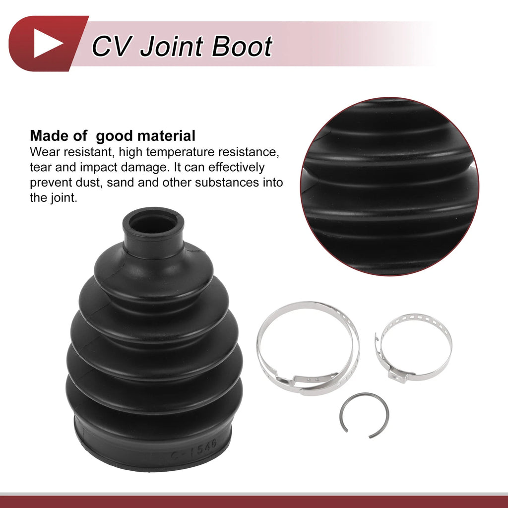 Outer CV Joint Boot Kit with Clamps for Honda Fit (2007–2008) 44018SENP01