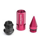 20 PCS M12X1.5 83MM Tall Pink Aluminum Rim Lug Nuts with Caps for JDM