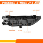 LED Headlight for Chevrolet Blazer (2019–2022) - Driver Left Side, Black Housing