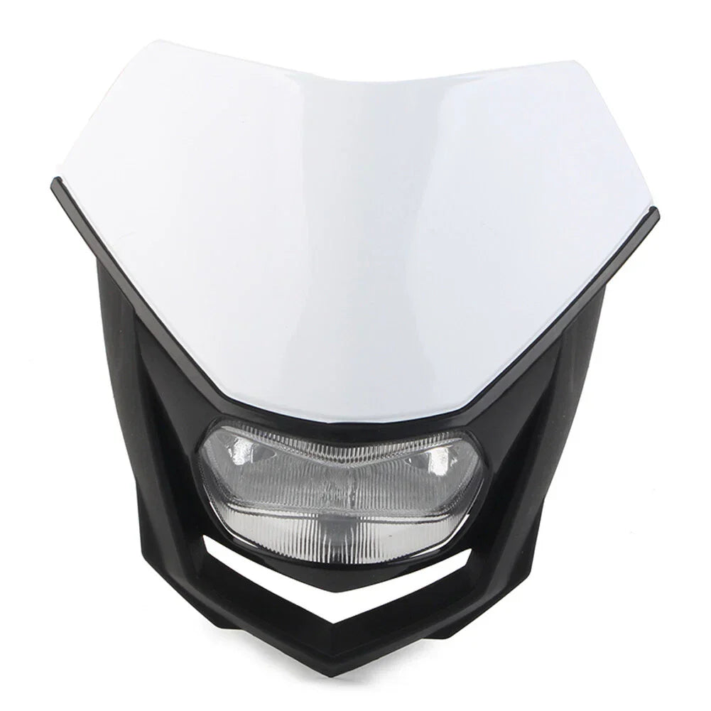 Universal Headlight Fairing for Supermoto Dirt Bike - White