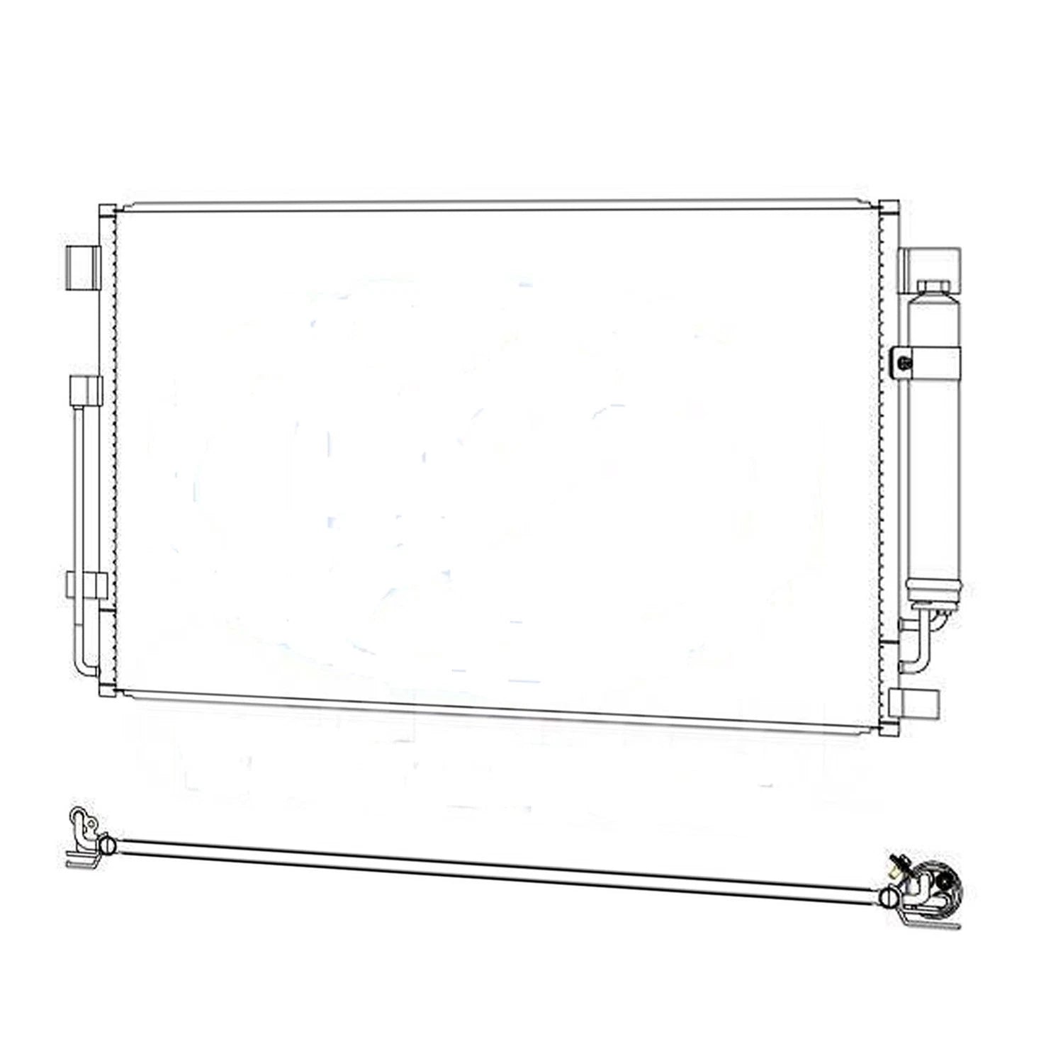 Replacement A/C Condenser for 2013–2018 Nissan Altima