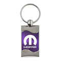 Purple Rectangular Wave Keychain - Officially Licensed for Mopar Vehicles