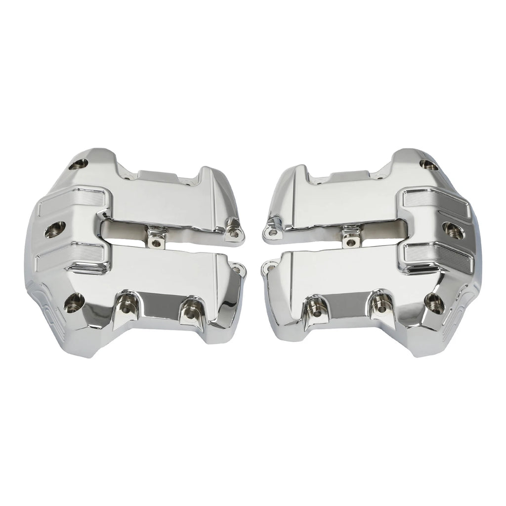 Upper Rocker Box Covers for Harley Touring Road Glide (2017–2024) Chrome