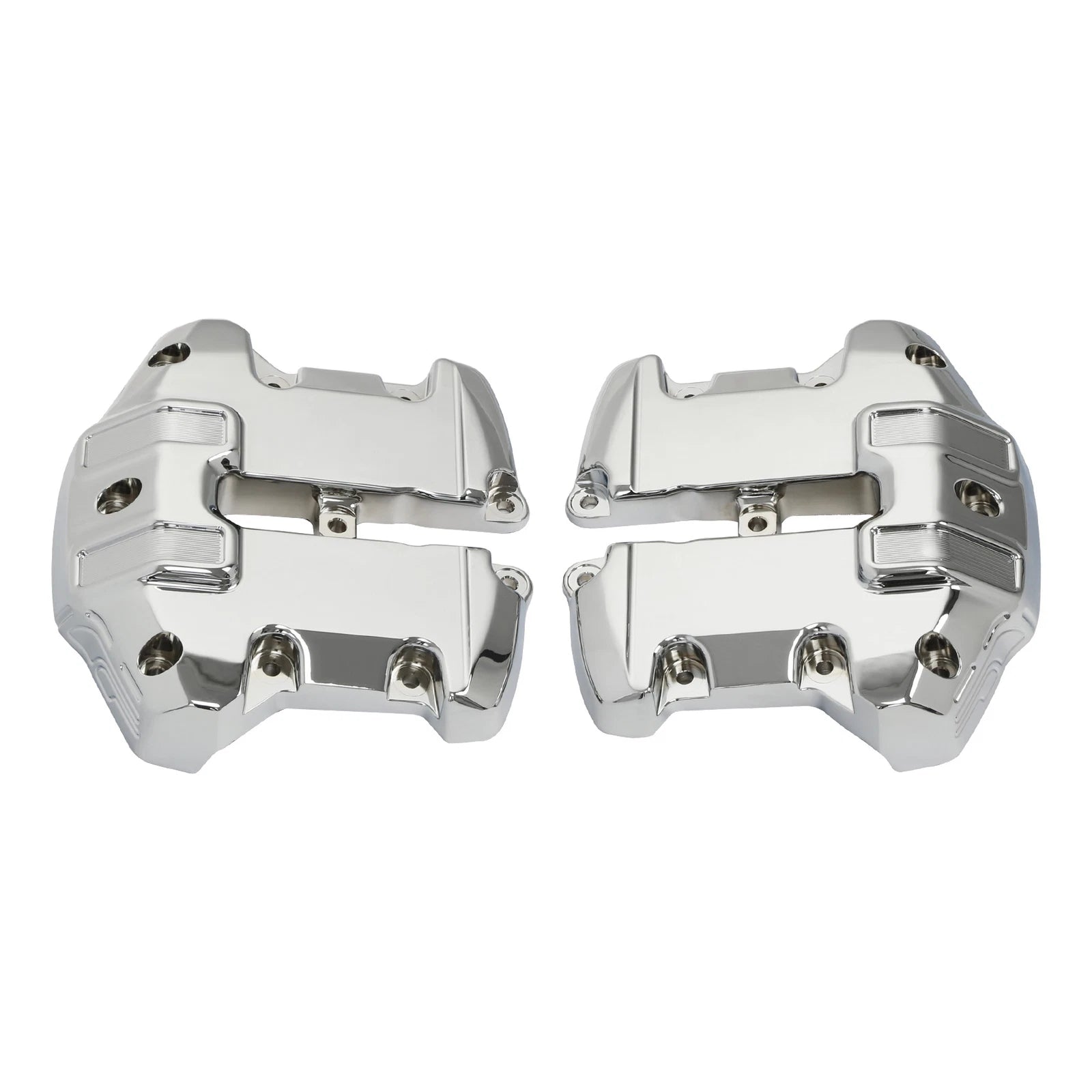 Upper Rocker Box Covers for Harley Touring Road Glide (2017–2024) Chrome