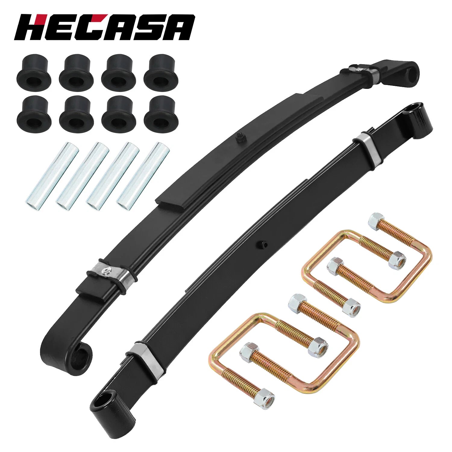 Heavy Duty Rear Leaf Spring for EZGO TXT (1996–2013) w/ Bushings & Sleeves