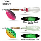 5pcs Luminous Sequin Bait for Bass Trout Night Fishing