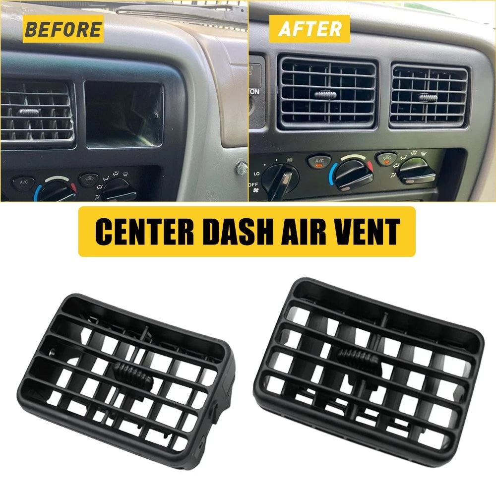2X Front Air Vent Center Dash AC Grille Trim for Toyota Tacoma (1996–2002)