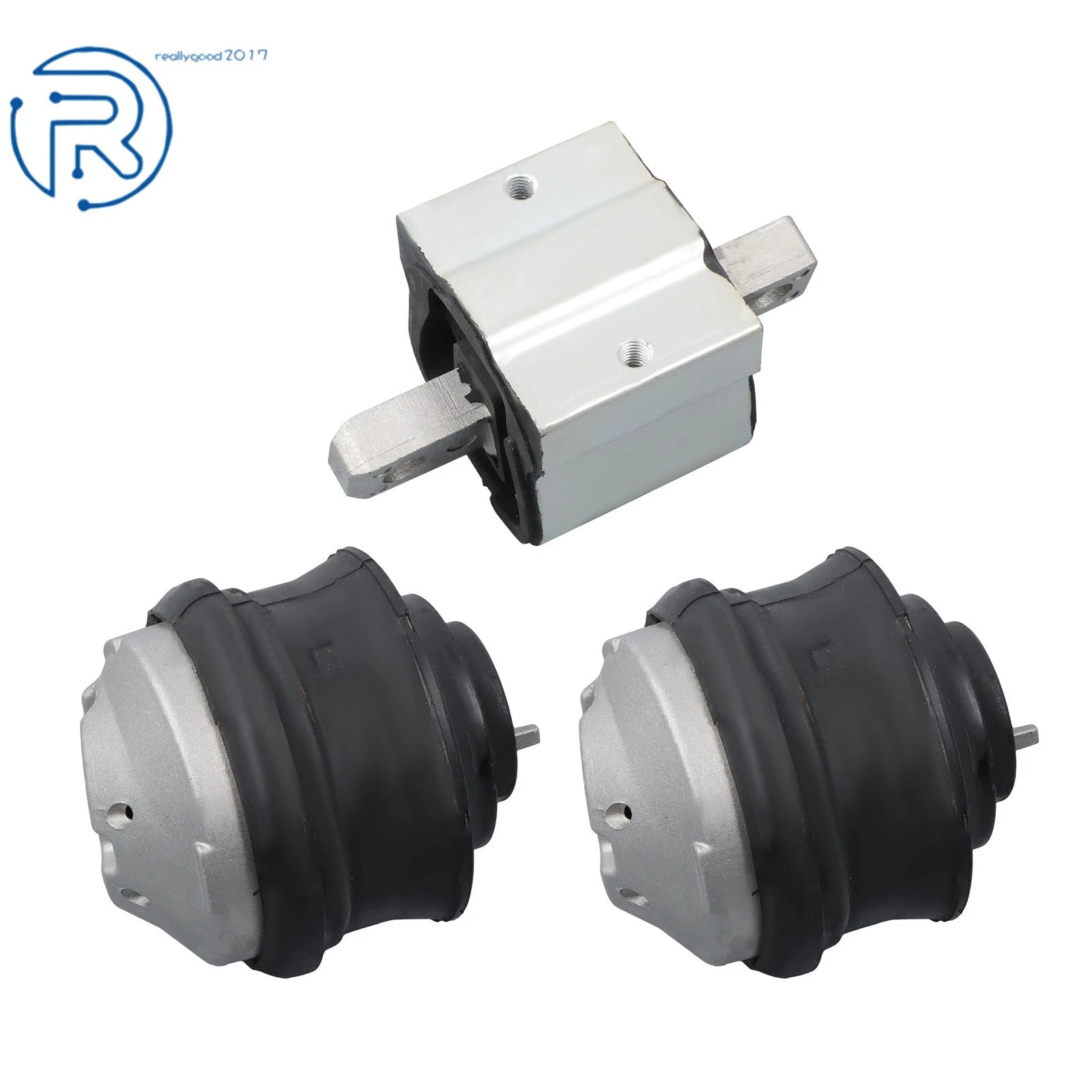 Set of 3 Engine Motor & Transmission Mounts for Mercedes-Benz C280 (1998–2000)