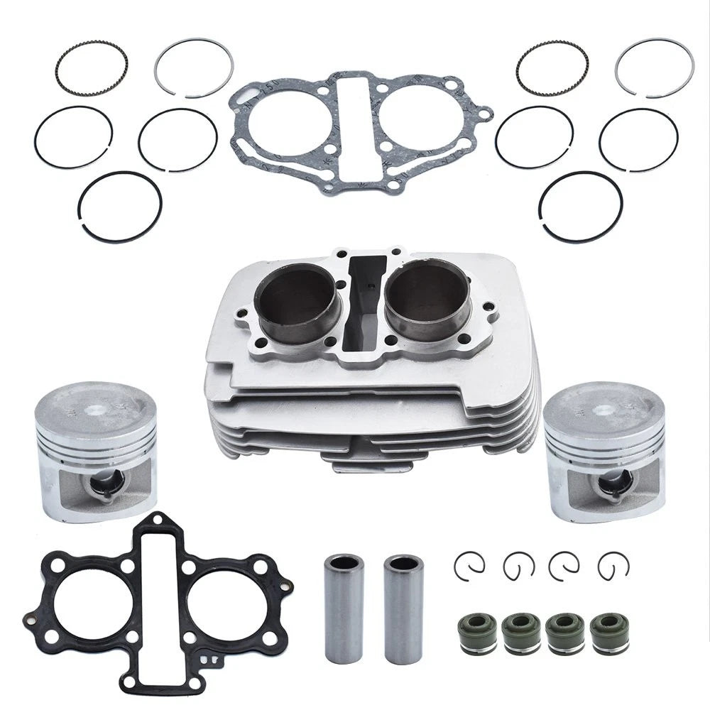 Engine Cylinder Assembly with Piston Gaskets for Honda Rebel 250 (1996-2015)