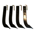 Set of 4 Box Blade Shanks Rippers Teeth with Pins for Universal Use