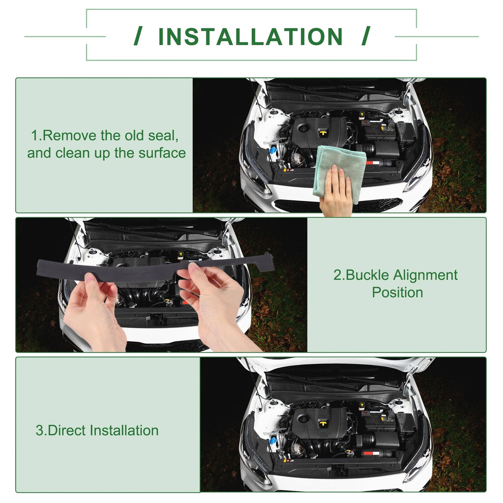Front Engine Hood Sealing Strip No. 74122TR0A00 for Honda Civic (2012–2015)