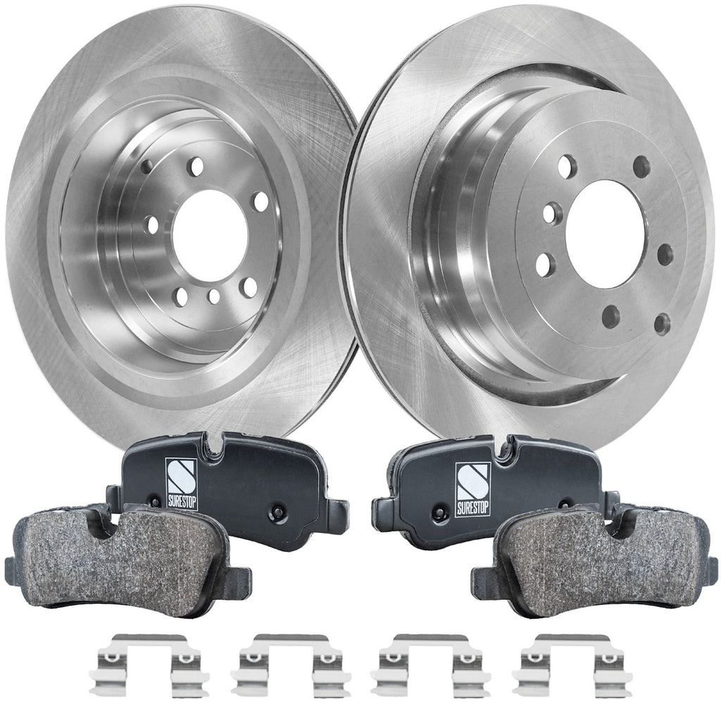 Rear Brake Disc Rotors and Pads Kit for Land Rover Range Rover (2006–2009)