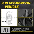Inner Door Panel Handle Pull Trim Cover for BMW X5 X6 (2014–2018) EPY