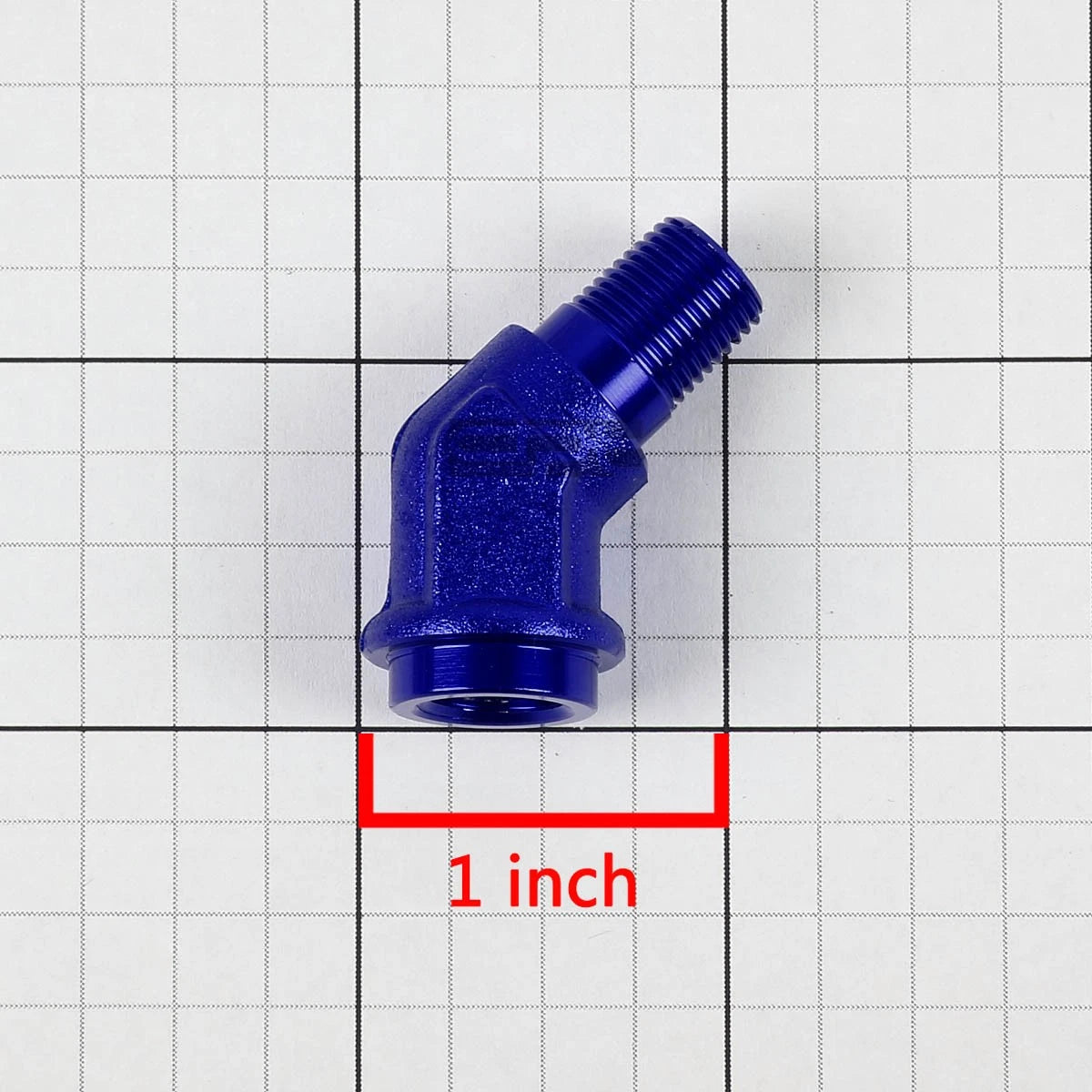 1/8" NPT Male 45 Degree to 1/8" Female Hose Fitting for Automotive (N/A)