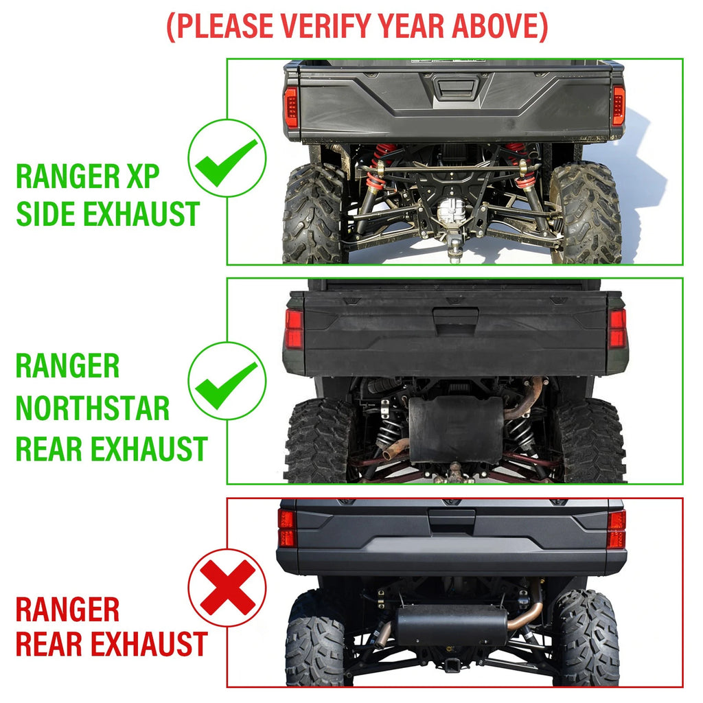 Rear Bumper Assembly for Polaris Ranger 1000 /XP 1000 (2018–2025) Winch Ready