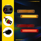 Set of 4 LED Side Marker Lights for Hummer H2 Pickup (2003–2009)