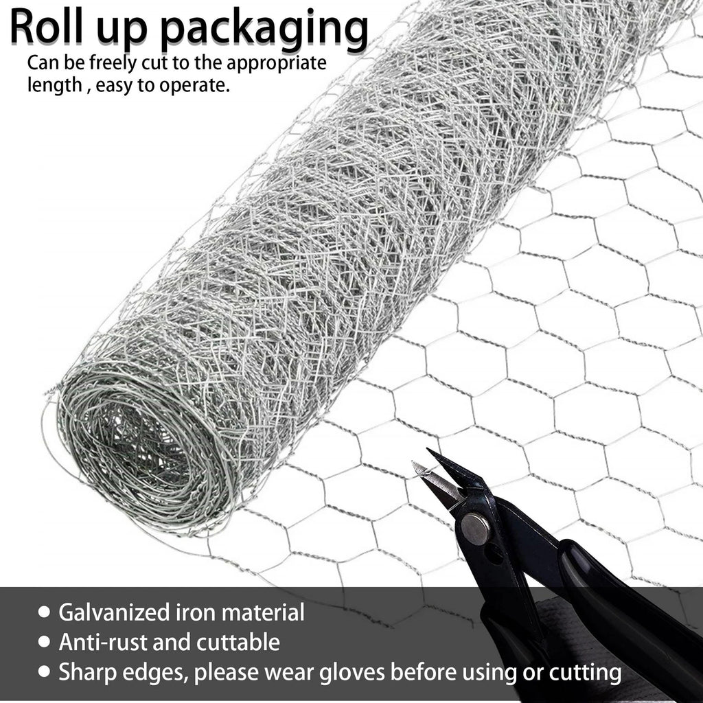Galvanized Poultry Netting for Chicken Fencing (24"x150')